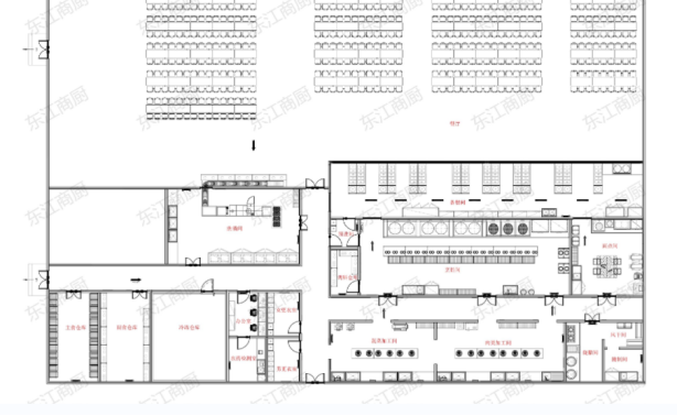2000人学校厨房设计方案设备配套方案